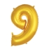 9- Rakam Folyo Balon Gold 86 Cm