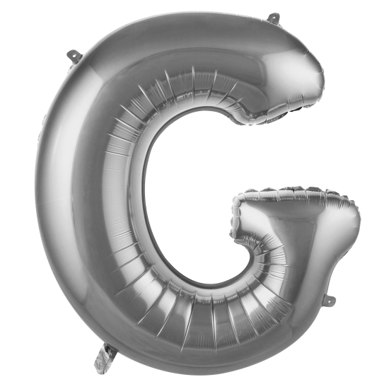 G- Harf Gümüş Renk Balon 100 Cm