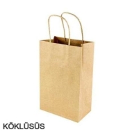 Kağıt Çanta Kraft Büküm Saplı  18x23 cm Kağıt Çanta Kraft Büküm Saplı  18x23 cm