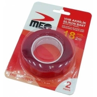 Akrilik Silikon Güçlü Çift Taraflı Bant 2 Metre 18 mm