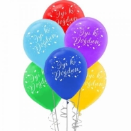 İyiki Doğdun Balonu Karışık Renk  - 10 Adet İyiki Doğdun Balonu Karışık Renk  - 10 Adet