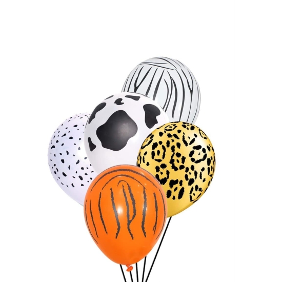 Safari Temalı Karışık Lateks Balon  - 10 Adet