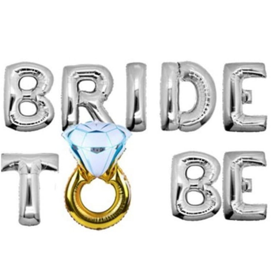 Bride To Be Temalı Folyo Balon Seti Gümüş