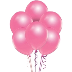 Metalik Pembe Balon 15 Adet