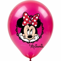 Minnie Mouse Temalı Balon (10 Adet)