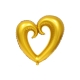 İçi Boş Kalp Folyo Balon 100 Cm Gold
