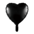 Siyah Kalp Folyo Balon (45 cm)