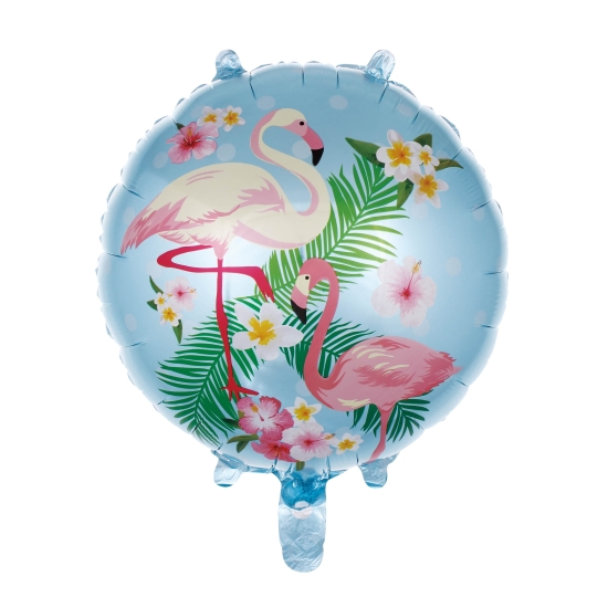 Flamingo Mavi Folyo Balon 45 cm