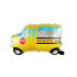 School Bus Folyo Balon