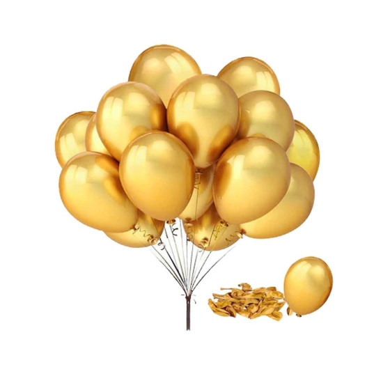 Metalik Gold Balon 100 Adet