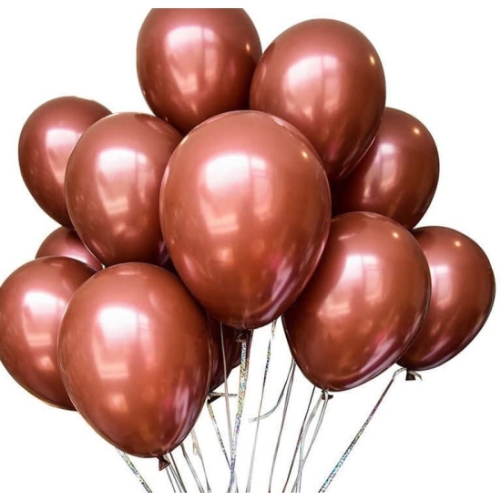 Metalik Kahverengi  Balon 15 Adet