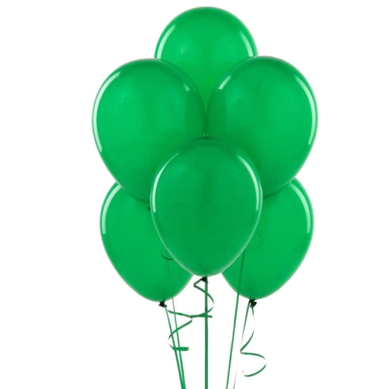 Metalik Yeşil Balon 15 Adet