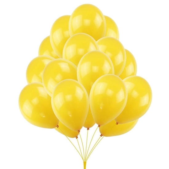 Metalik Sarı  Balon 15 Adet