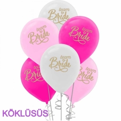 Team Bride Baskılı Balon 15 adet