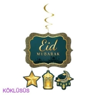 Eid Mubarak Büyük Tavan Kapı Süs