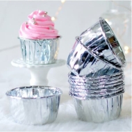 Muffin Kek Kapsülü Gümüş  (10 adet) Muffin Kek Kapsülü Gümüş  (10 adet)