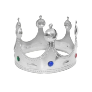 Kral Tacı Gümüş Renk Çocuk Boy 45 cm