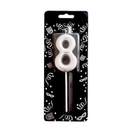 8 Yaş Mumu Gümüş 8 Yaş Mumu Gümüş