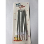 Mum Gümüş 13 cm - 6'lı