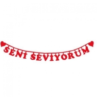 Seni Seviyorum Keçe Süs