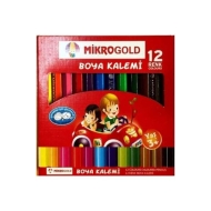 Kuru Boya 12 Renk  Kısa Boy (MicroGold Marka)