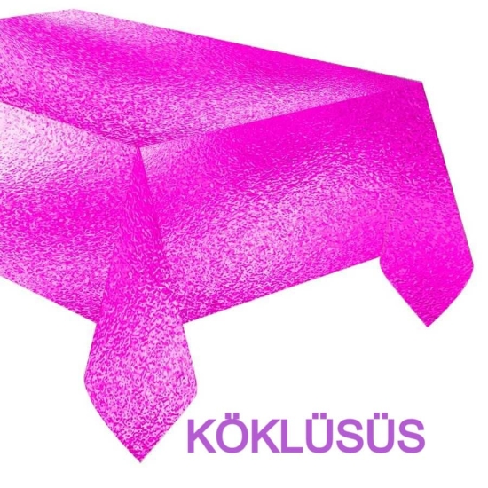 Parlak Masa Örtüsü Pembe 120 X 180 Cm