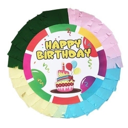 Happy Birthday Pinyata (42 cm ve Sopası Hediye)