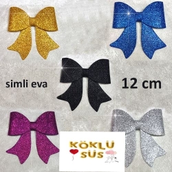 Fiyonk Simli Eva Süs Mavi 12 cm