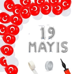 19 Mayıs Zincir Balon Seti