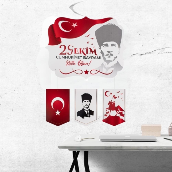 Cumhuriyet Bayramı Asmalı Tavan Süs  29 Ekim