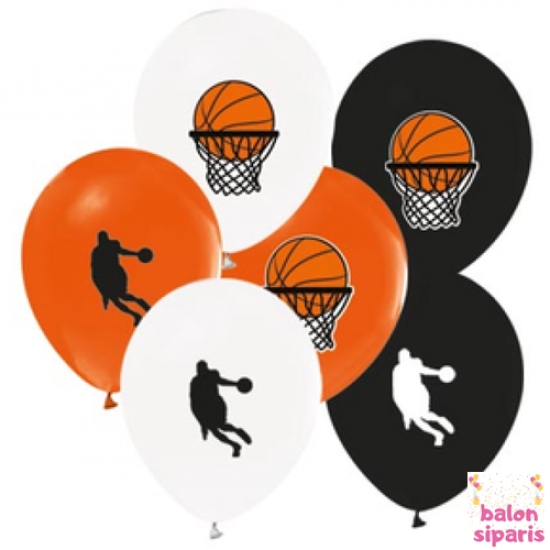 Basketbol Temalı Baskılı Balon