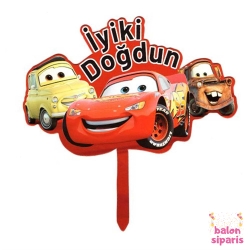 Karton Cars Pasta Süsü