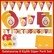 Galatasaray Lisanslı 8 Kişilik Parti Seti