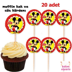 Mickey Mouse Kürdan (20 Adet)