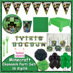 Minecraft Ekonomik Parti Seti 16 Kişilik