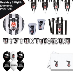 Beşiktaş Lisanslı Parti Seti (8 Kişilik)