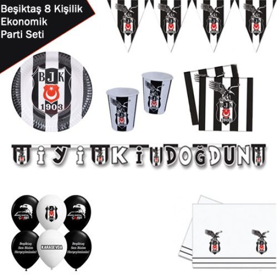 Beşiktaş Parti Seti 8 Kişilik