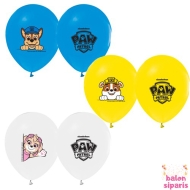 Paw Patrol Baskılı Balon (10 Adet)