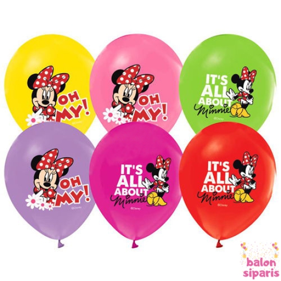 Minnie Mouse Balon 10 Adet