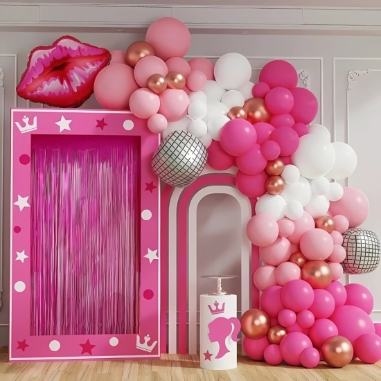 Barbie Balon Zinciri - önden görünüm Barbie Balon Zinciri - önden görünüm