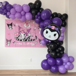 Kuromi Balon Zinciri - önden görünüm Kuromi Balon Zinciri - önden görünüm