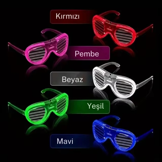 Led Işıklı Gözlük Pembe