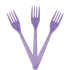 Lila Plastik Çatal Lüks (25 Adet)