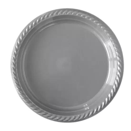 Gümüş Plastik Tabak (25 adet)