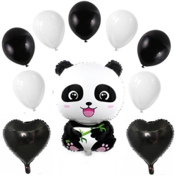 Panda Temalı Folyo ve Lateks Balon Set