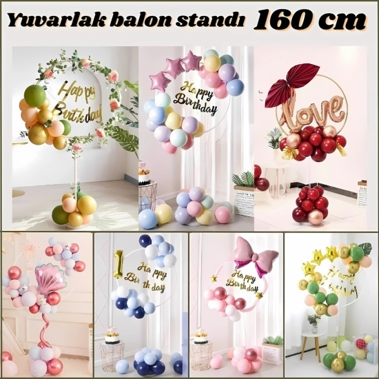Yuvarlak Balon Standı (Hülohop) 160 Cm