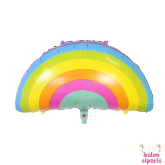 Rainbow Makaron Gökkuşağı Folyo Balon