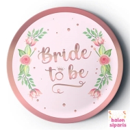 Karton Tabak Yaldızlı Rose Bride To Be Karton Tabak Yaldızlı Rose Bride To Be