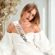 Bride To Be Kuşak ve Taç Set Beyaz Gümüş Bride To Be Kuşak ve Taç Set Beyaz Gümüş