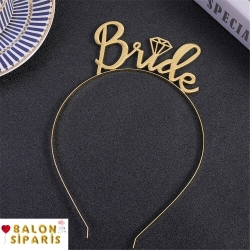 Bride Metal Taç Gold